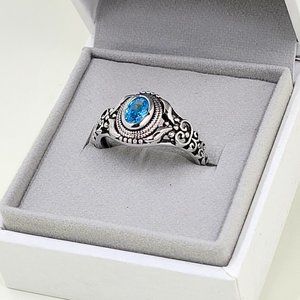 Sterling Silver Mermaids Eye Ring
